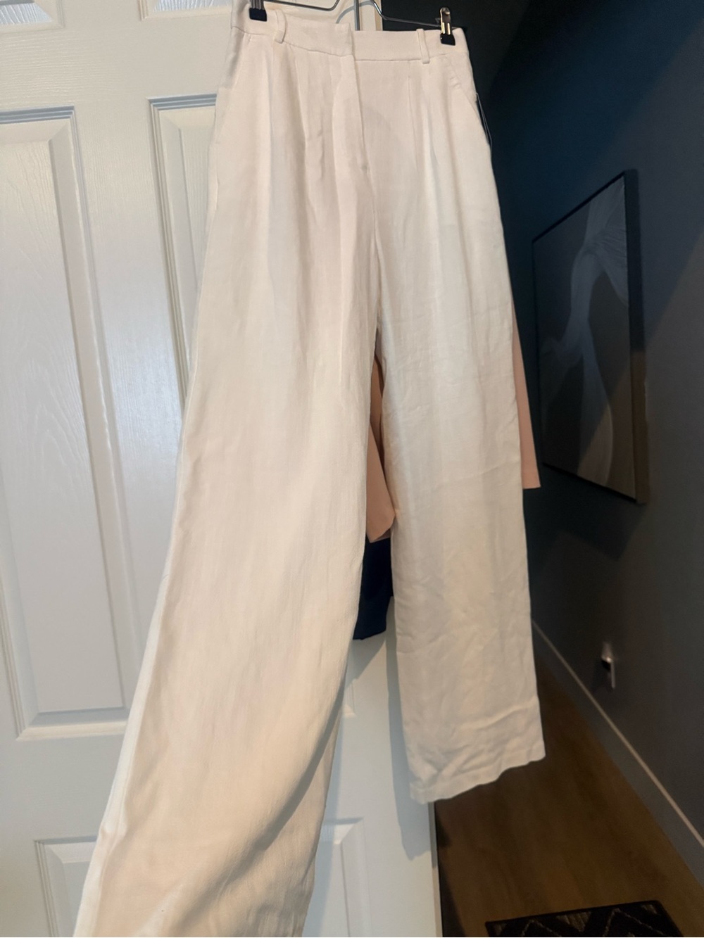 by & by Cream Wide-Leg Women's Pants
